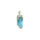 Roher Aquamarin mit blauem Saphir