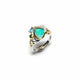 Freiform-Opal Ring mit Topas & Chromdiopside