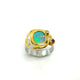Ring mit Opal, Tansanit & Amethyst