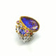 Handgefertigter Boulder-Opal Ring „Deep Ocean“