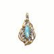 Opal Anhänger mit blauen Topaz