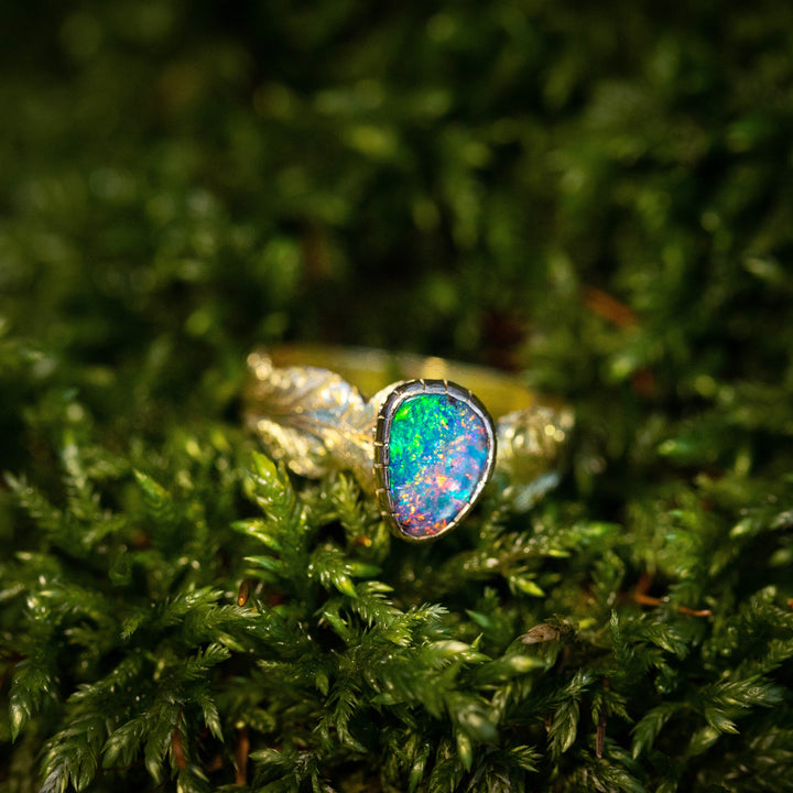 Schwarzen Opal Ring