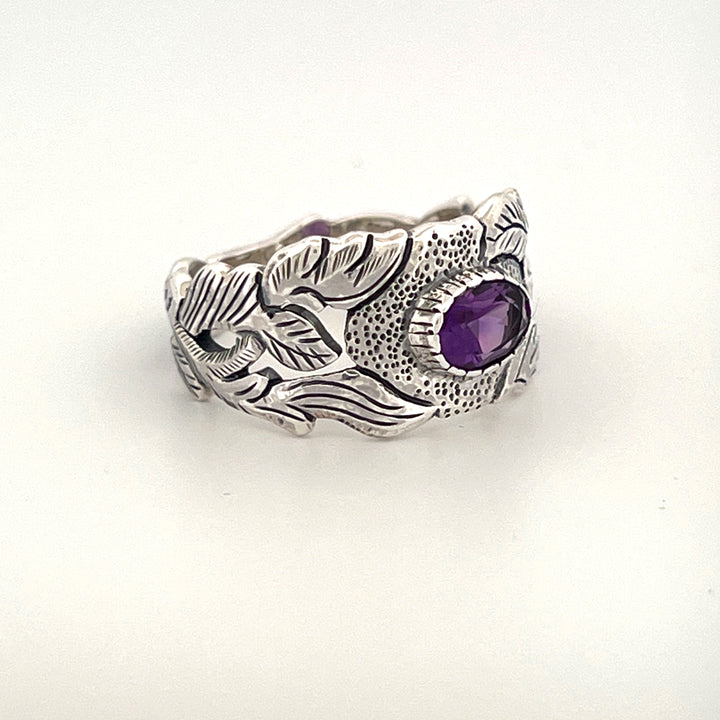 Amethyst Ring – kunstvoll verarbeitetes Unikat  Zeitlos & magisch